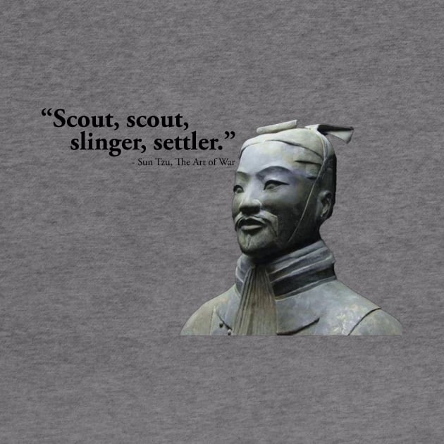 Civilization Sun Tzu Funny T-Shirt by daviujin